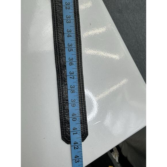 Kristin Kahle Leather Belt Reversible Black Sm/MED 2" wide Round Buckle - Picture 6 of 8